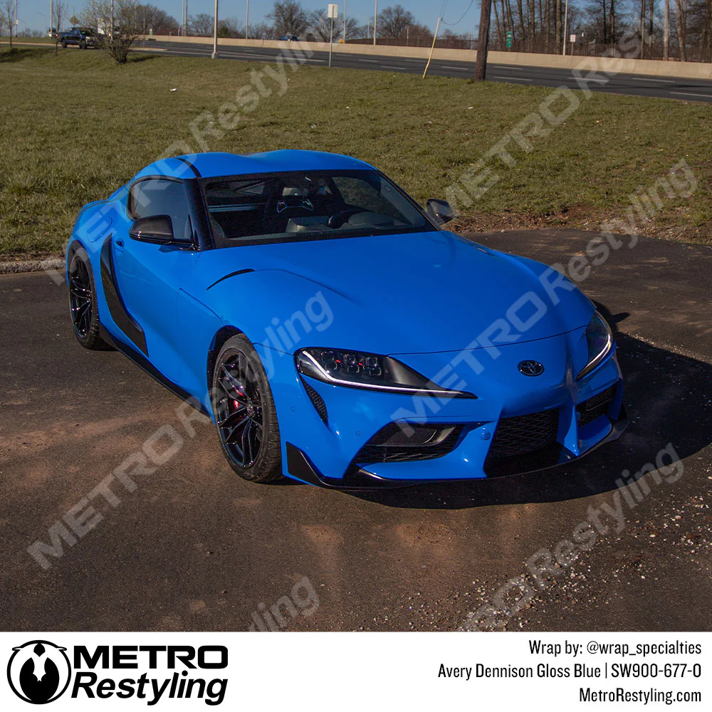 Avery Dennison SW900 Gloss Blue Vinyl Wrap | SW900-677-O - Image 5