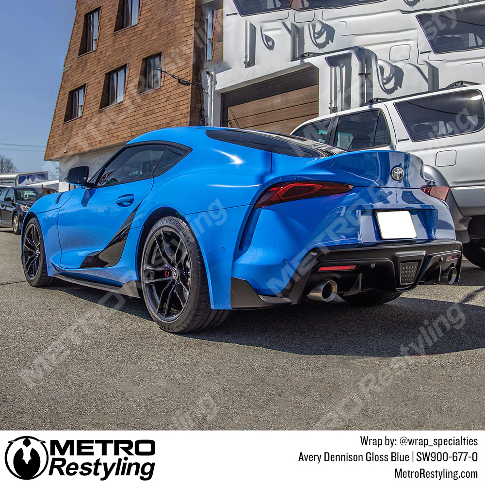 Avery Dennison SW900 Gloss Blue Vinyl Wrap | SW900-677-O - Image 6