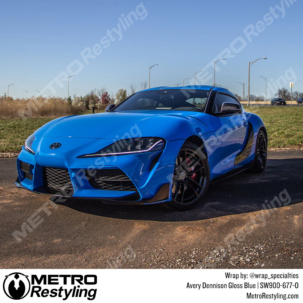 Avery Dennison SW900 Gloss Blue Vinyl Wrap | SW900-677-O - Image 7