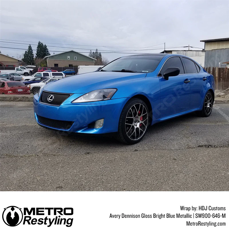 Avery Dennison SW900 Gloss Bright Blue Metallic Vinyl Wrap | SW900-646-M - Image 5