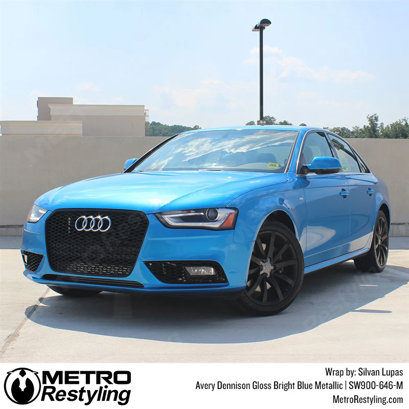 Avery Dennison SW900 Gloss Bright Blue Metallic Vinyl Wrap | SW900-646-M - Image 7