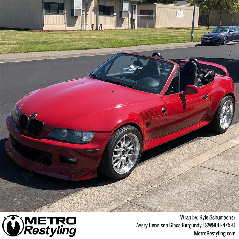 Avery Dennison SW900 Gloss Burgundy Vinyl Wrap | SW900-475-O - Image 6