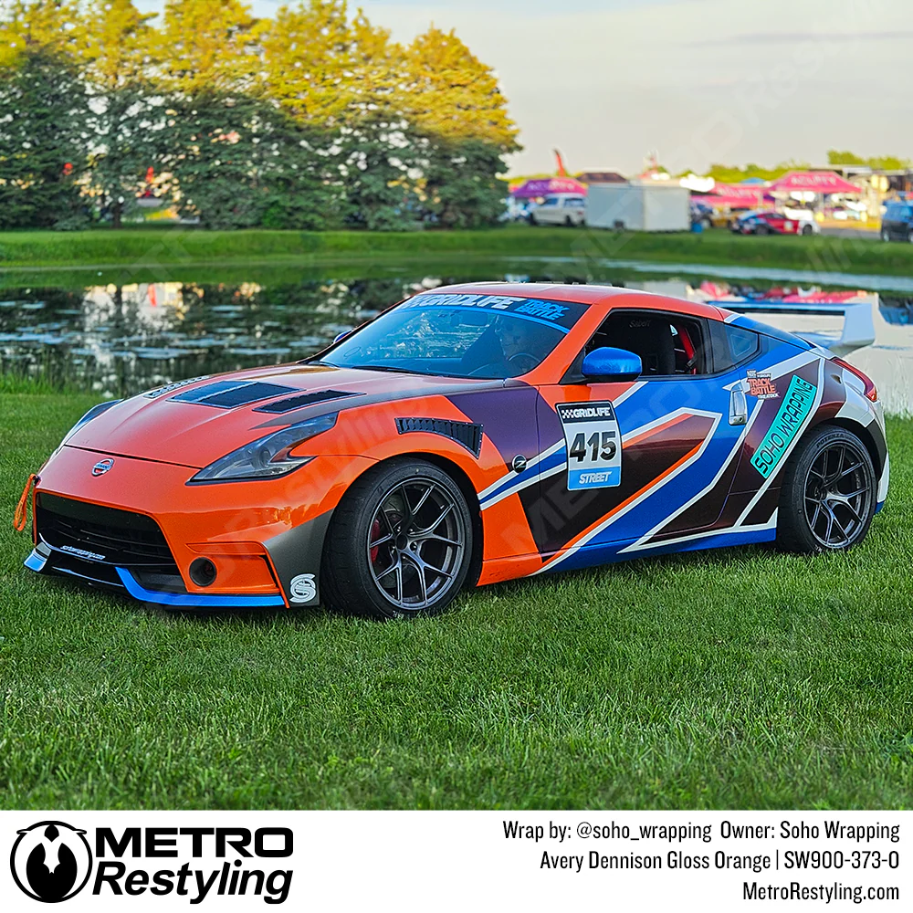 Avery Dennison SW900 Gloss Orange Vinyl Wrap | SW900-373-O - Image 20