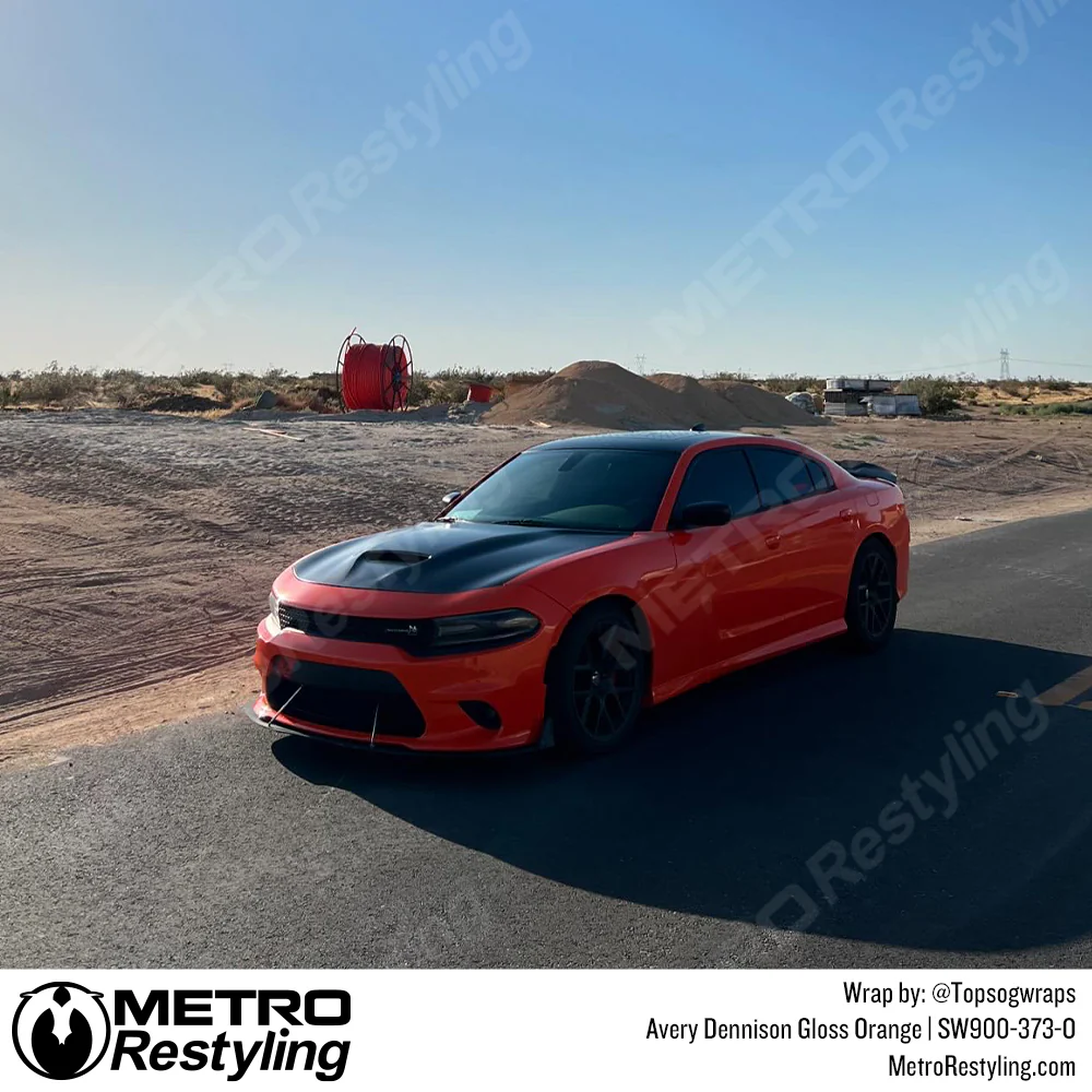 Avery Dennison SW900 Gloss Orange Vinyl Wrap | SW900-373-O - Image 21