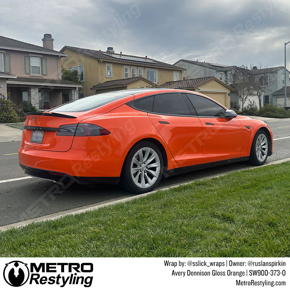 Avery Dennison SW900 Gloss Orange Vinyl Wrap | SW900-373-O - Image 23