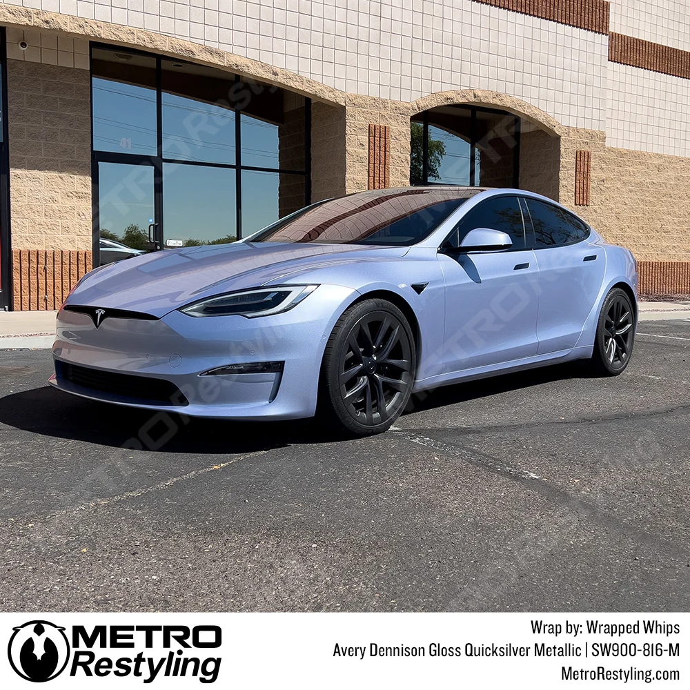 Avery Dennison SW900 Gloss Quicksilver Metallic Vinyl Wrap | SW900-816-M - Image 3