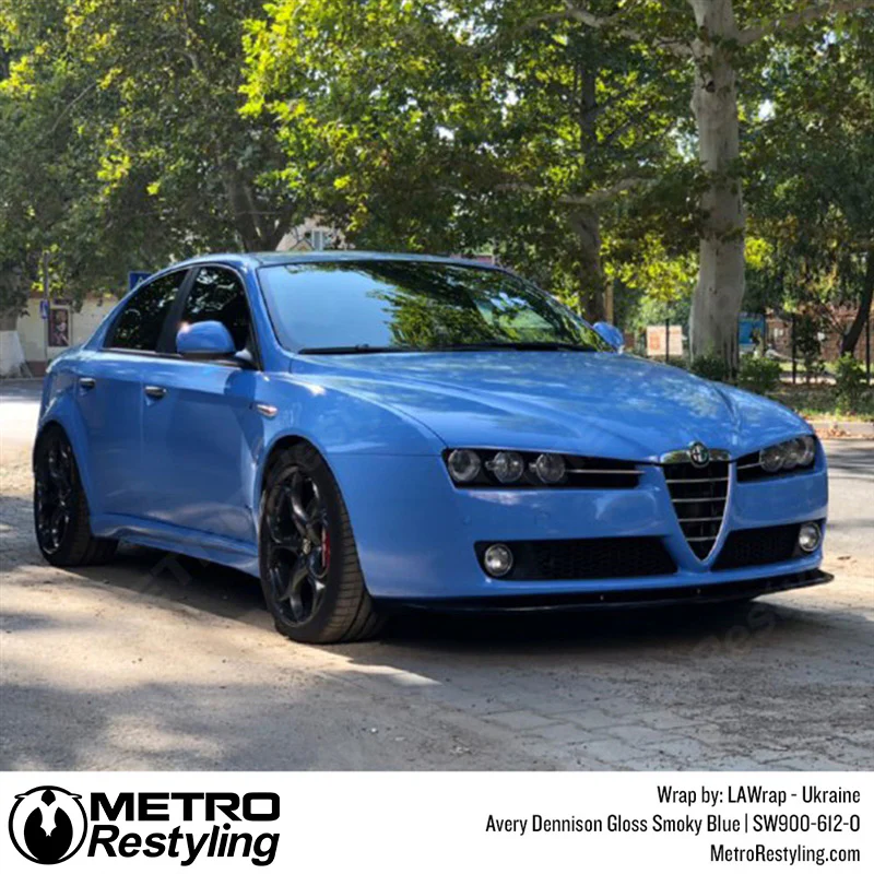 Avery Dennison SW900 Gloss Smoky Blue Vinyl Wrap | SW900-612-O - Image 10