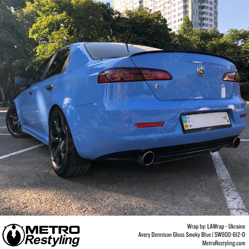 Avery Dennison SW900 Gloss Smoky Blue Vinyl Wrap | SW900-612-O - Image 12