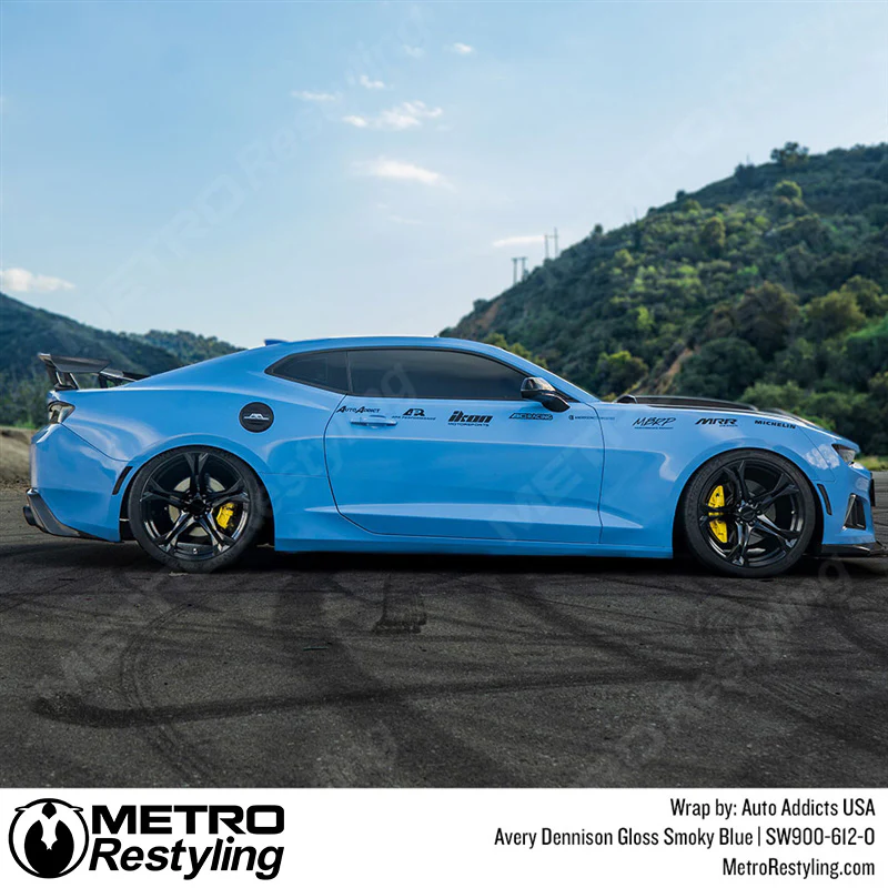 Avery Dennison SW900 Gloss Smoky Blue Vinyl Wrap | SW900-612-O - Image 3