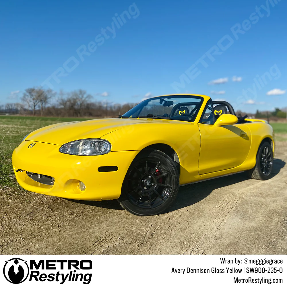 Avery Dennison SW900 Gloss Yellow Vinyl Wrap | SW900-235-O - Image 3