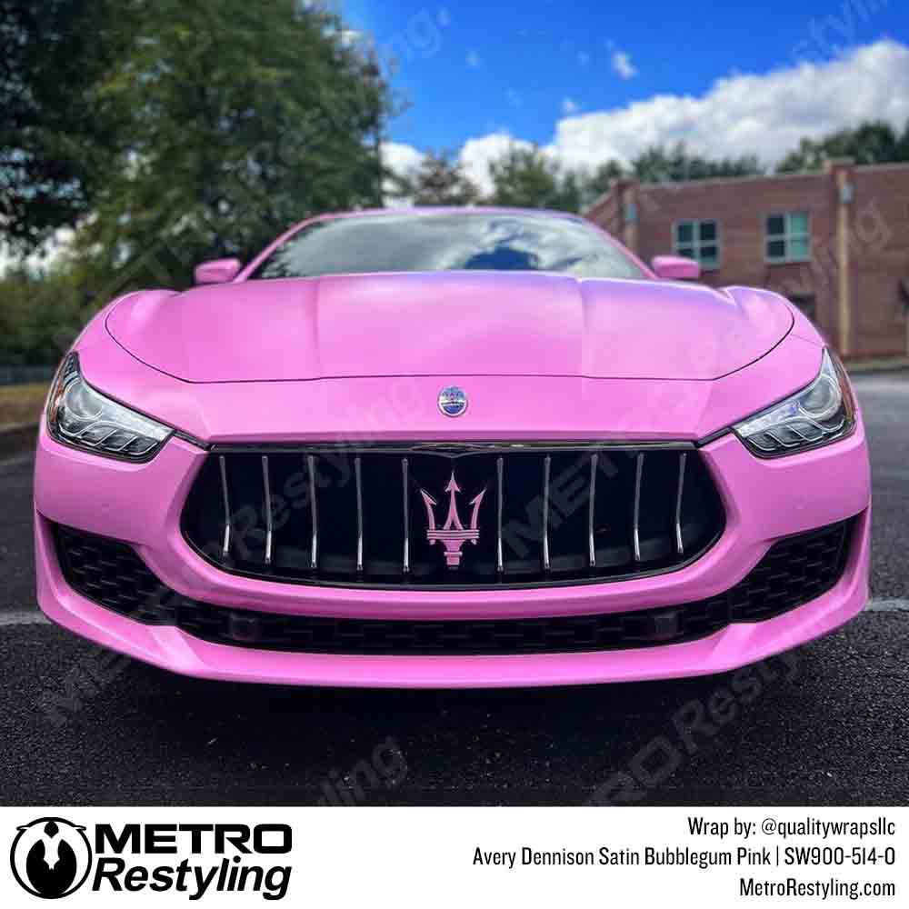 Avery Dennison SW900 Satin Bubblegum Pink Vinyl Wrap | SW900-514-O - Image 12