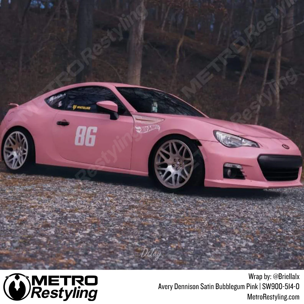 Avery Dennison SW900 Satin Bubblegum Pink Vinyl Wrap | SW900-514-O - Image 14
