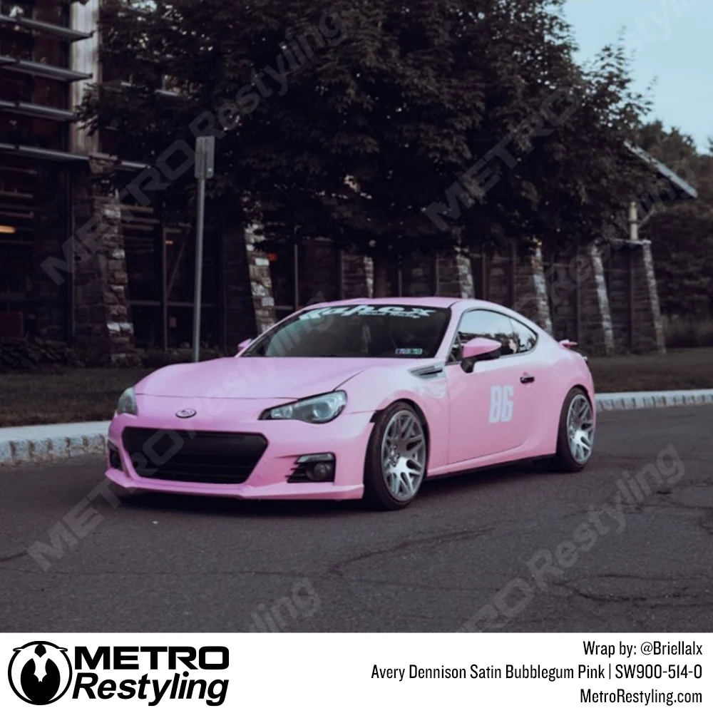 Avery Dennison SW900 Satin Bubblegum Pink Vinyl Wrap | SW900-514-O - Image 15