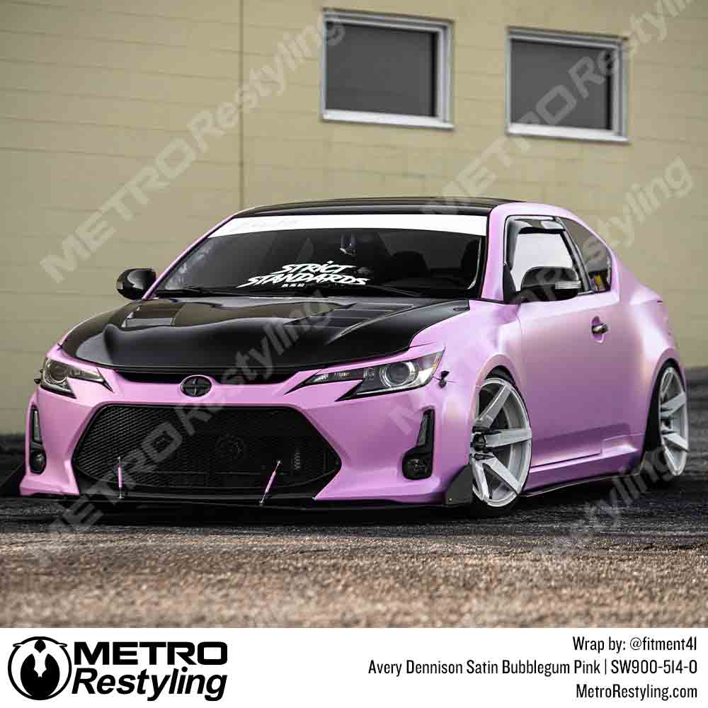 Avery Dennison SW900 Satin Bubblegum Pink Vinyl Wrap | SW900-514-O - Image 3