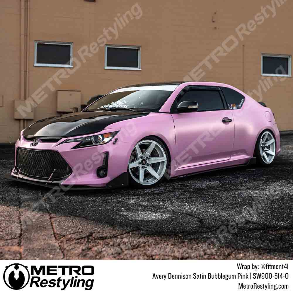Avery Dennison SW900 Satin Bubblegum Pink Vinyl Wrap | SW900-514-O - Image 4