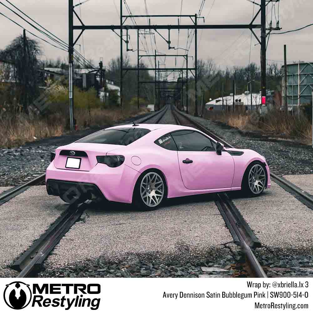 Avery Dennison SW900 Satin Bubblegum Pink Vinyl Wrap | SW900-514-O - Image 7