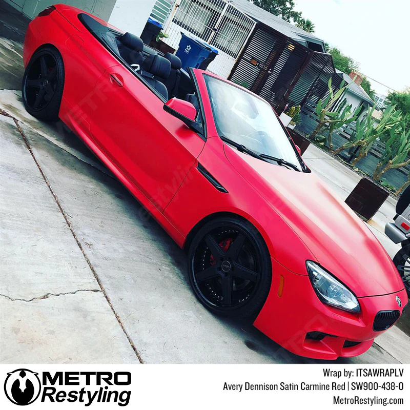 Avery Dennison SW900 Satin Carmine Red Vinyl Wrap | SW900-438-O - Image 3