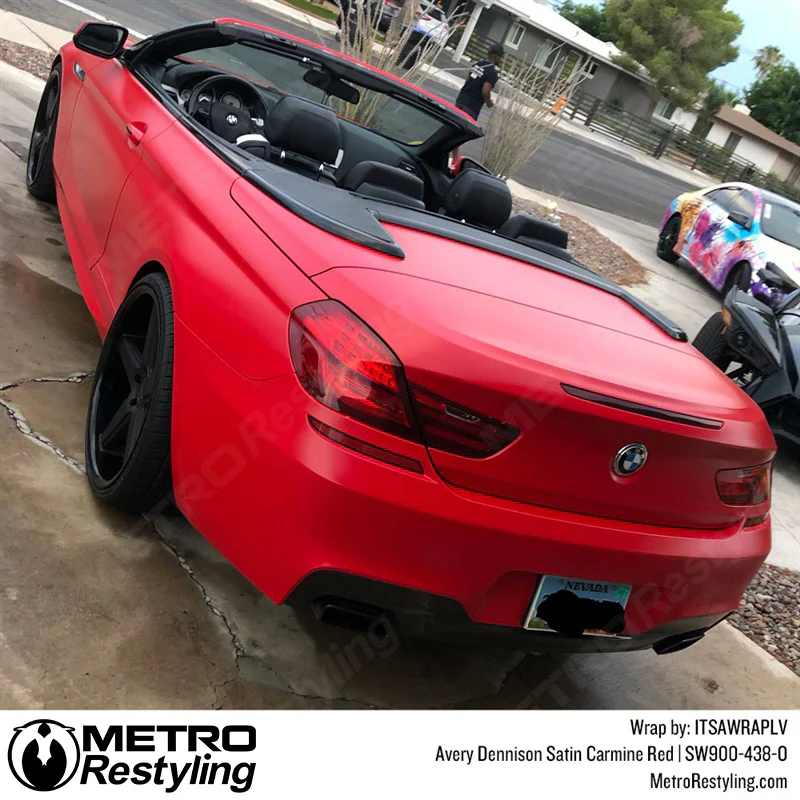 Avery Dennison SW900 Satin Carmine Red Vinyl Wrap | SW900-438-O - Image 5