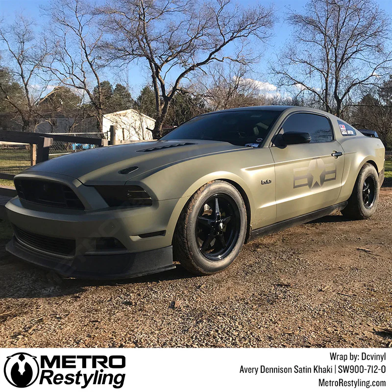 Avery Dennison SW900 Satin Khaki Green Vinyl Wrap | SW900-712-O - Image 10