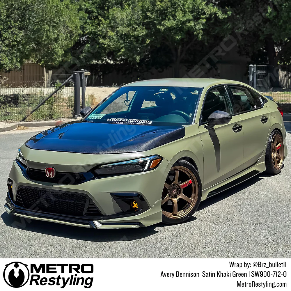 Avery Dennison SW900 Satin Khaki Green Vinyl Wrap | SW900-712-O - Image 7