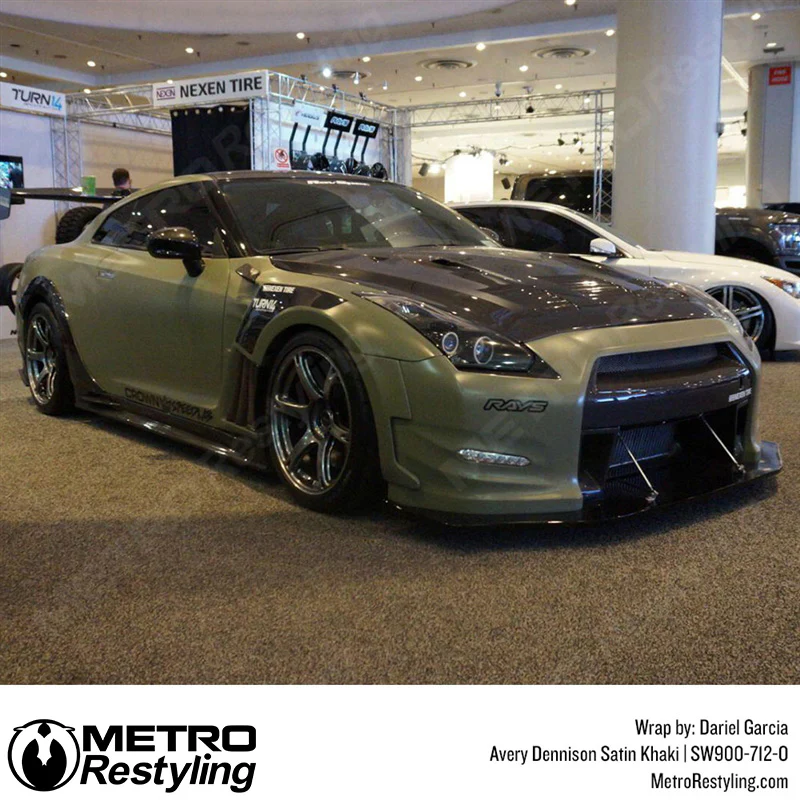 Avery Dennison SW900 Satin Khaki Green Vinyl Wrap | SW900-712-O - Image 9