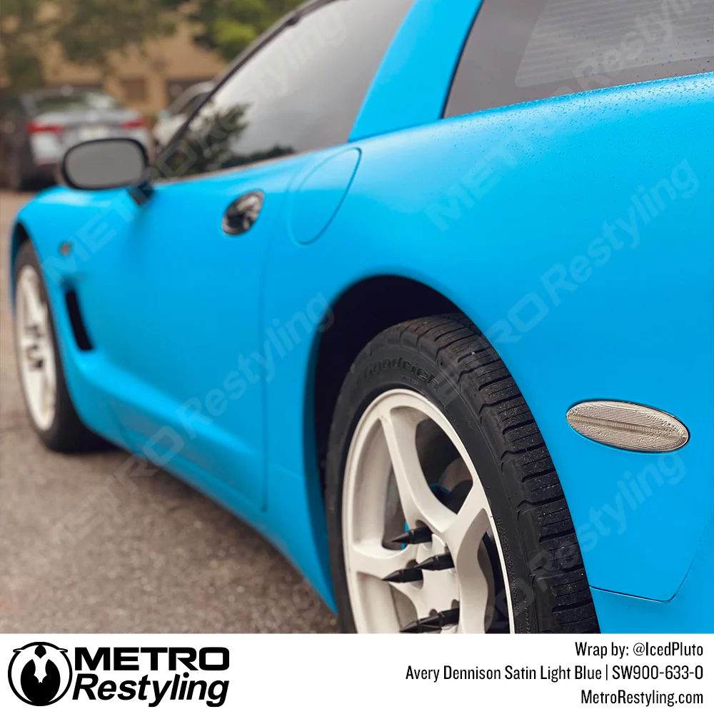 Avery Dennison SW900 Satin Light Blue Vinyl Wrap | SW900-633-O - Image 11