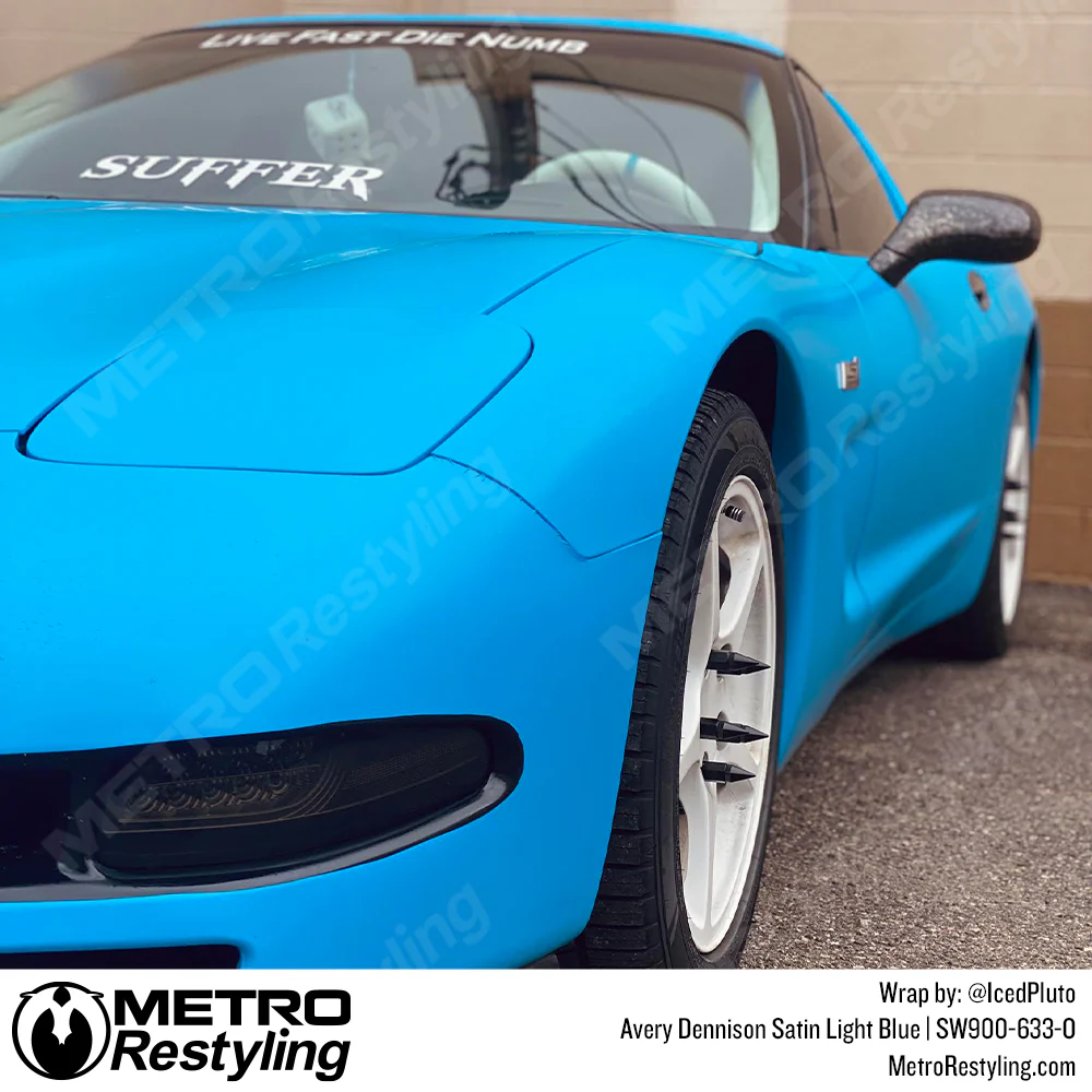 Avery Dennison SW900 Satin Light Blue Vinyl Wrap | SW900-633-O - Image 12