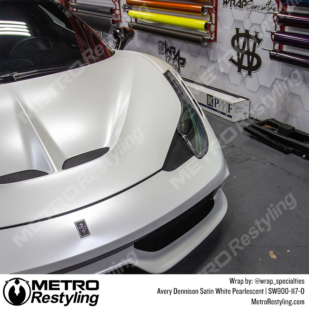 Avery Dennison SW900 Satin White Pearlescent Vinyl Wrap | SW900-117-O - Image 12