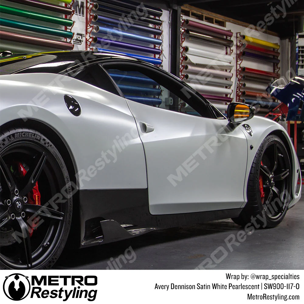 Avery Dennison SW900 Satin White Pearlescent Vinyl Wrap | SW900-117-O - Image 5