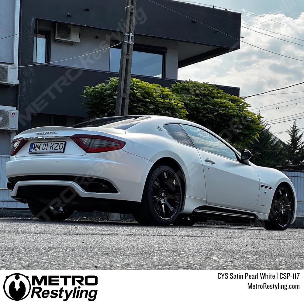 CYS Satin Pearl White Vinyl Wrap | CSP-117 - Image 4