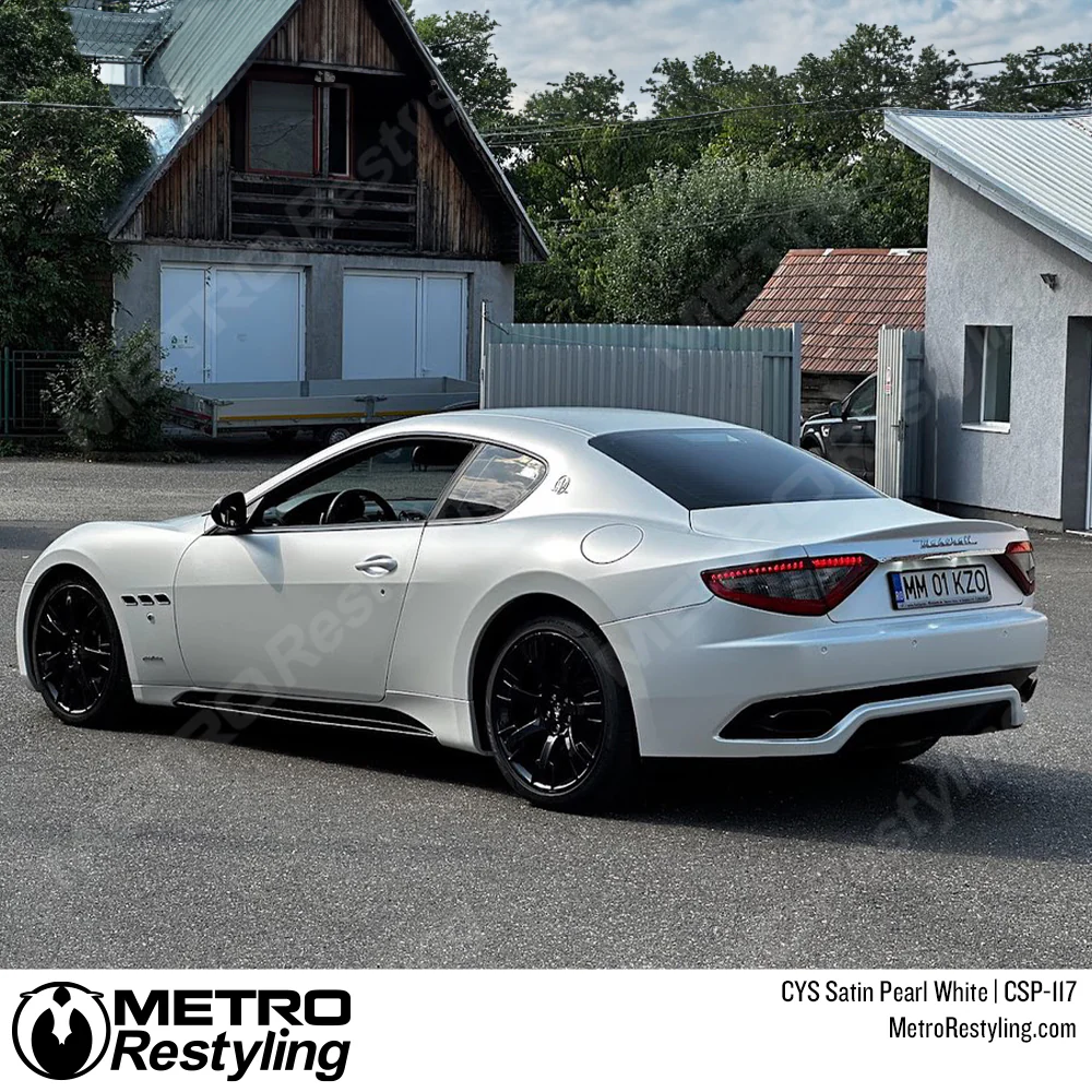 CYS Satin Pearl White Vinyl Wrap | CSP-117 - Image 7