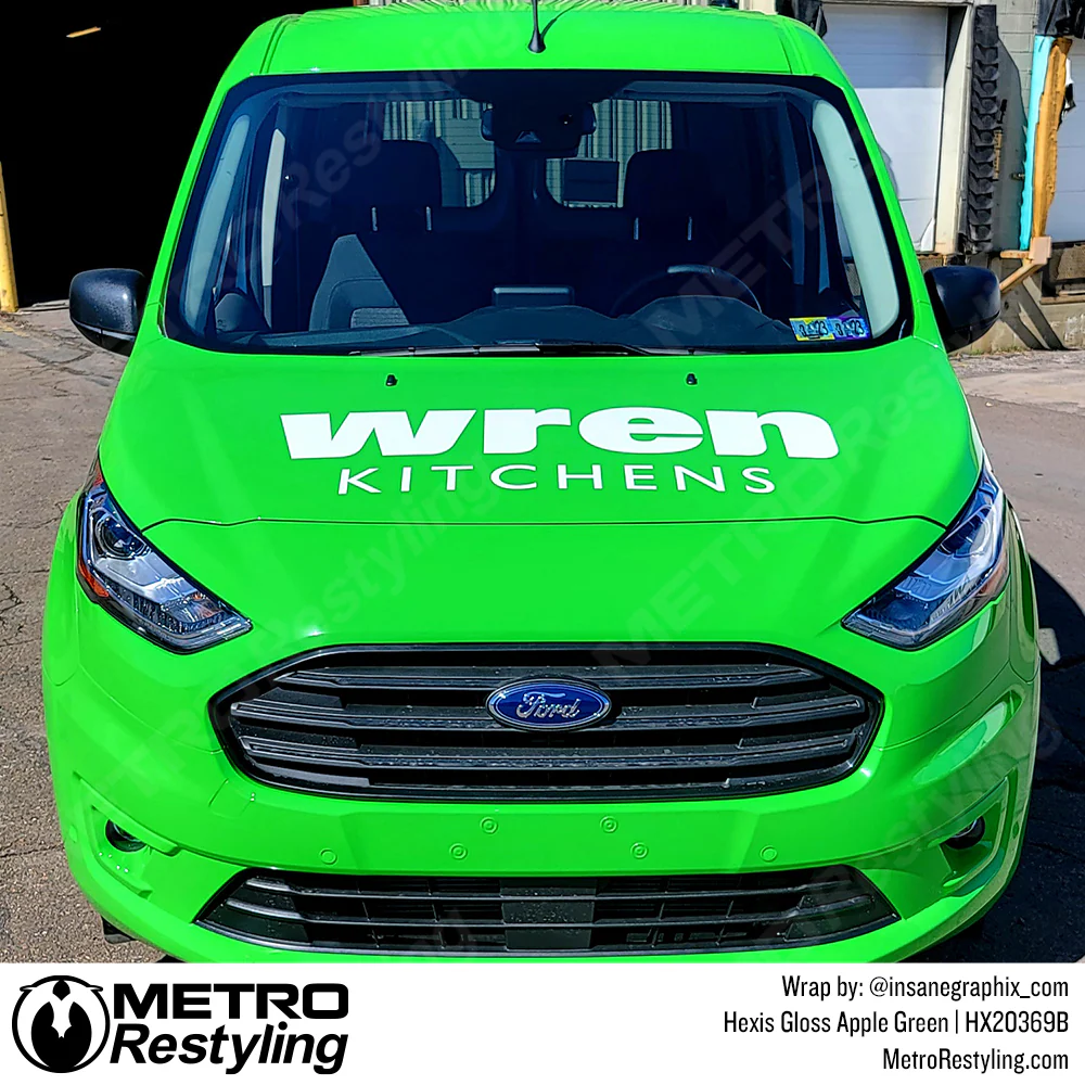 Hexis Gloss Apple Green Vinyl Wrap | HX20369B - Image 4