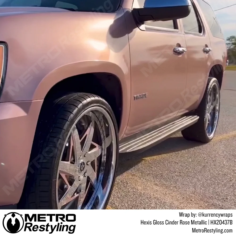 Hexis Gloss Cinder Rose Metallic Vinyl Wrap | HX20437B - Image 3