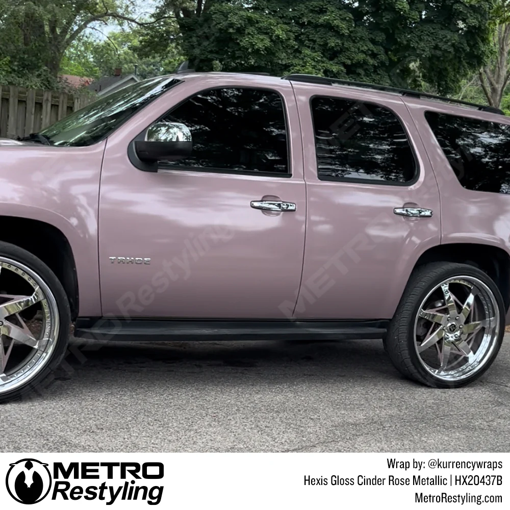 Hexis Gloss Cinder Rose Metallic Vinyl Wrap | HX20437B - Image 4