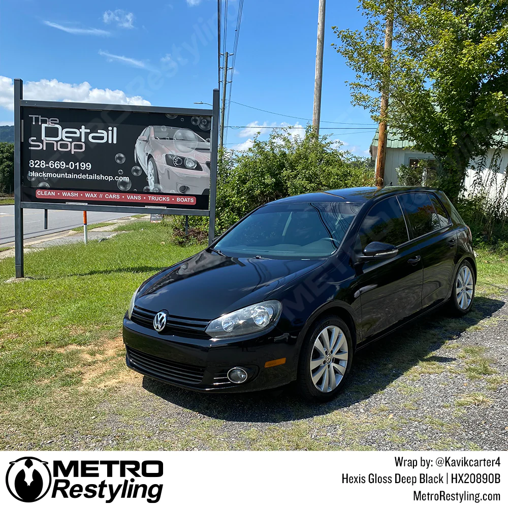 Hexis Gloss Deep Black Vinyl Wrap | HX20890B - Image 3