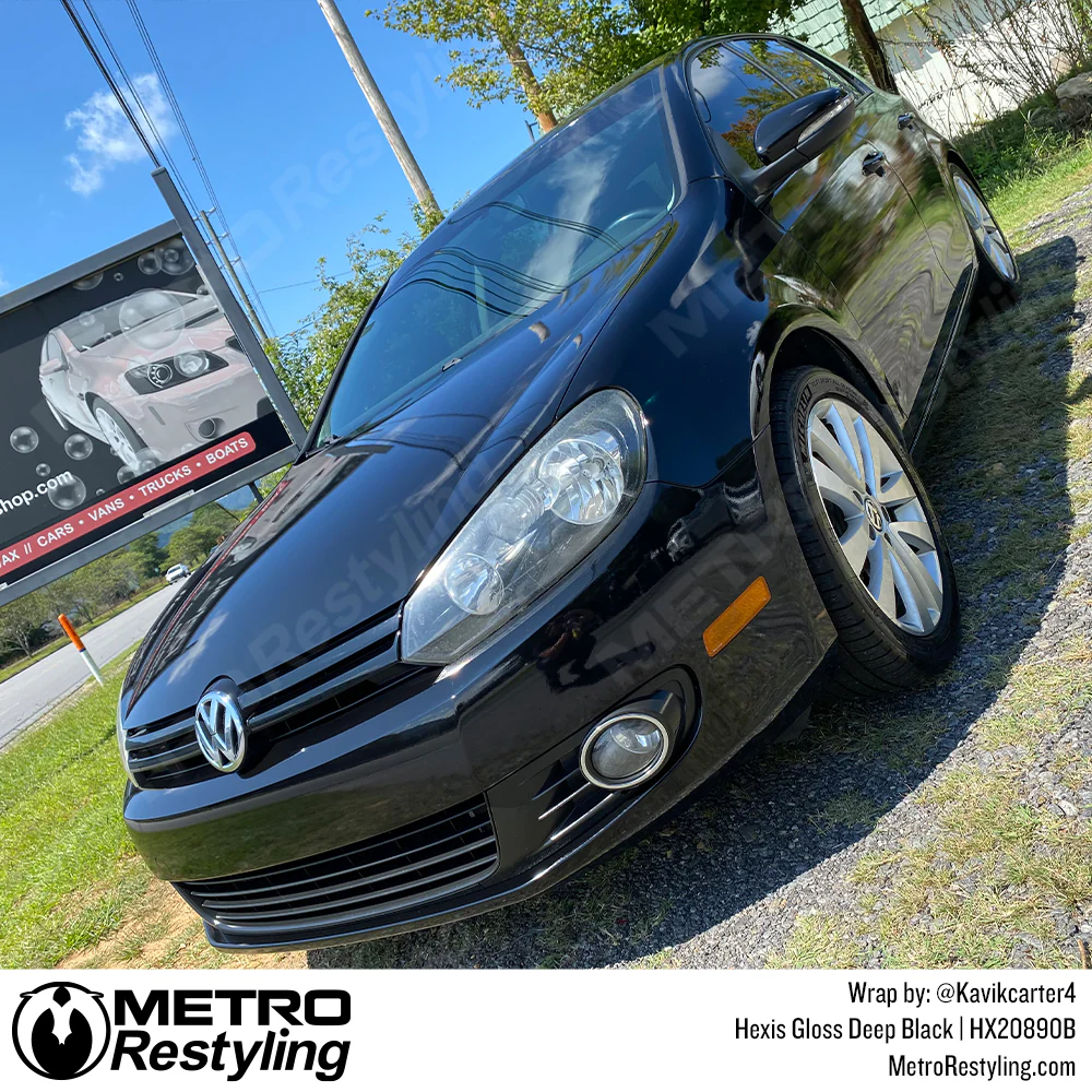 Hexis Gloss Deep Black Vinyl Wrap | HX20890B - Image 5