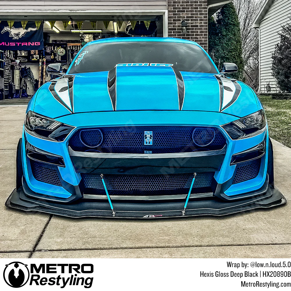 Hexis Gloss Deep Black Vinyl Wrap | HX20890B - Image 7