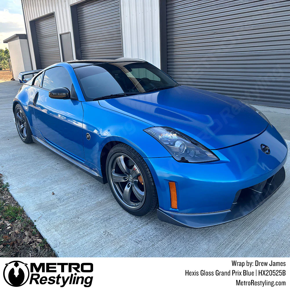 Hexis Gloss Grand Prix Blue Vinyl Wrap | HX20525B - Image 3