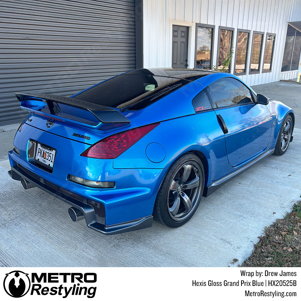 Hexis Gloss Grand Prix Blue Vinyl Wrap | HX20525B - Image 4