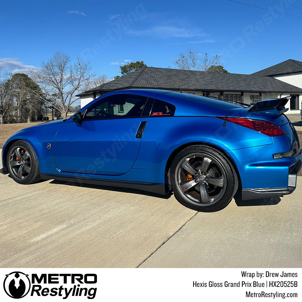 Hexis Gloss Grand Prix Blue Vinyl Wrap | HX20525B - Image 6