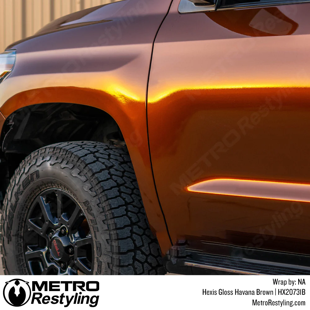 Hexis Gloss Havana Brown Vinyl Wrap | HX20731B - Image 4