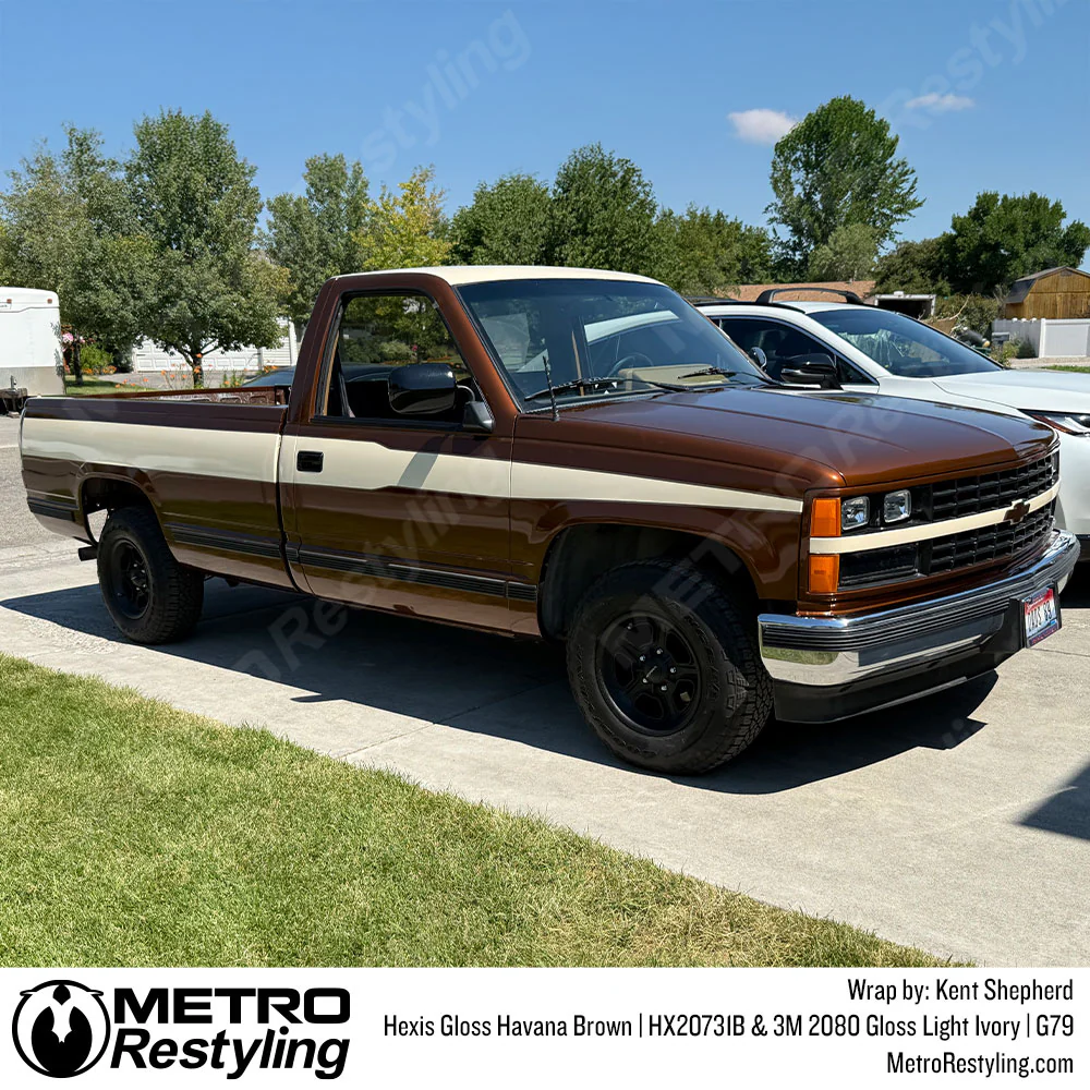 Hexis Gloss Havana Brown Vinyl Wrap | HX20731B - Image 8