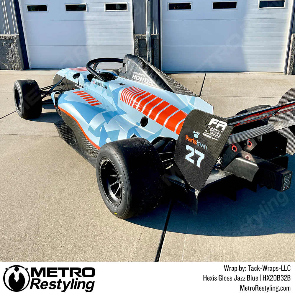 Hexis Gloss Jazz Blue Vinyl Wrap | HX20B32B - Image 4