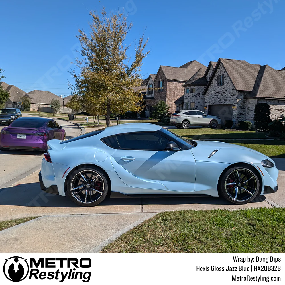 Hexis Gloss Jazz Blue Vinyl Wrap | HX20B32B - Image 7