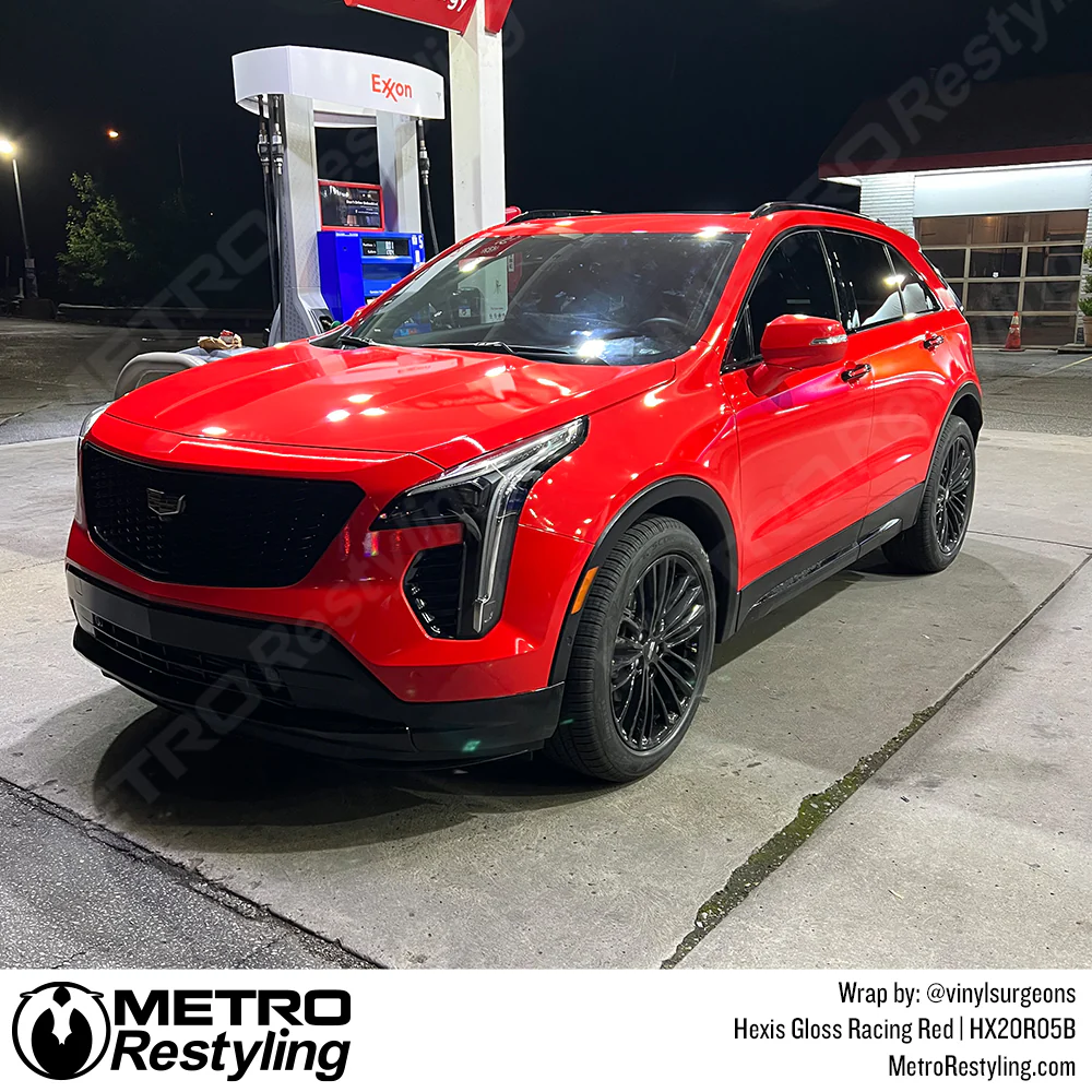 Hexis Gloss Racing Red Vinyl Wrap | HX20R05B - Image 3