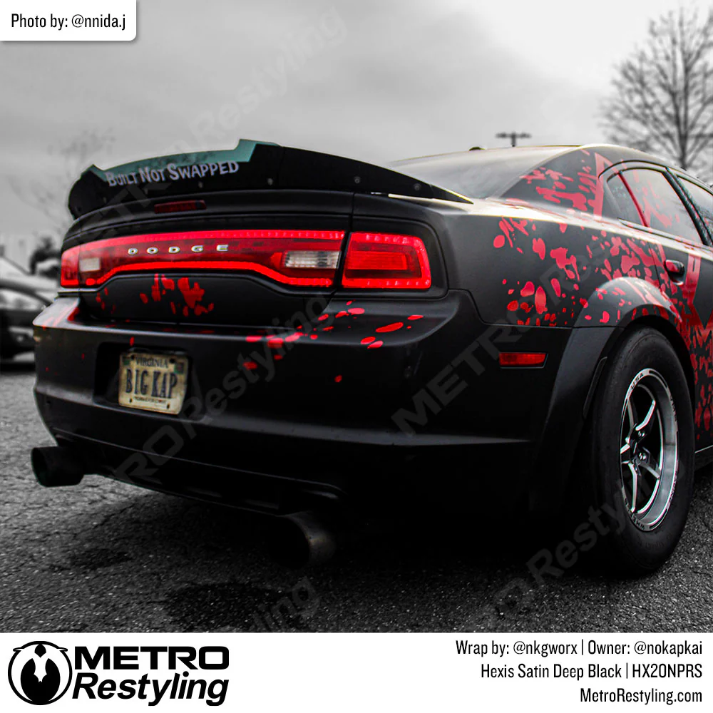 Hexis Satin Deep Black Vinyl Wrap | HX20NPRS - Image 4