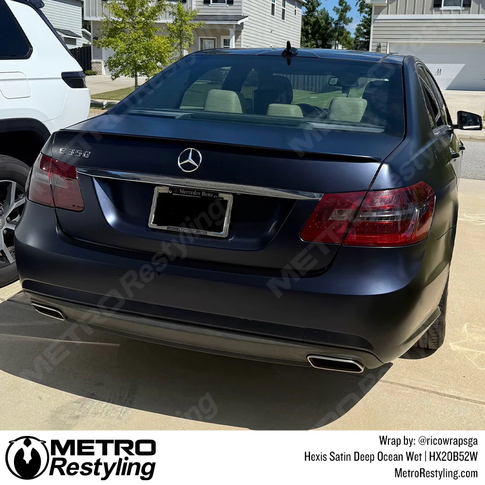 Hexis Satin Deep Ocean Wet Vinyl Wrap | HX20B52W - Image 3