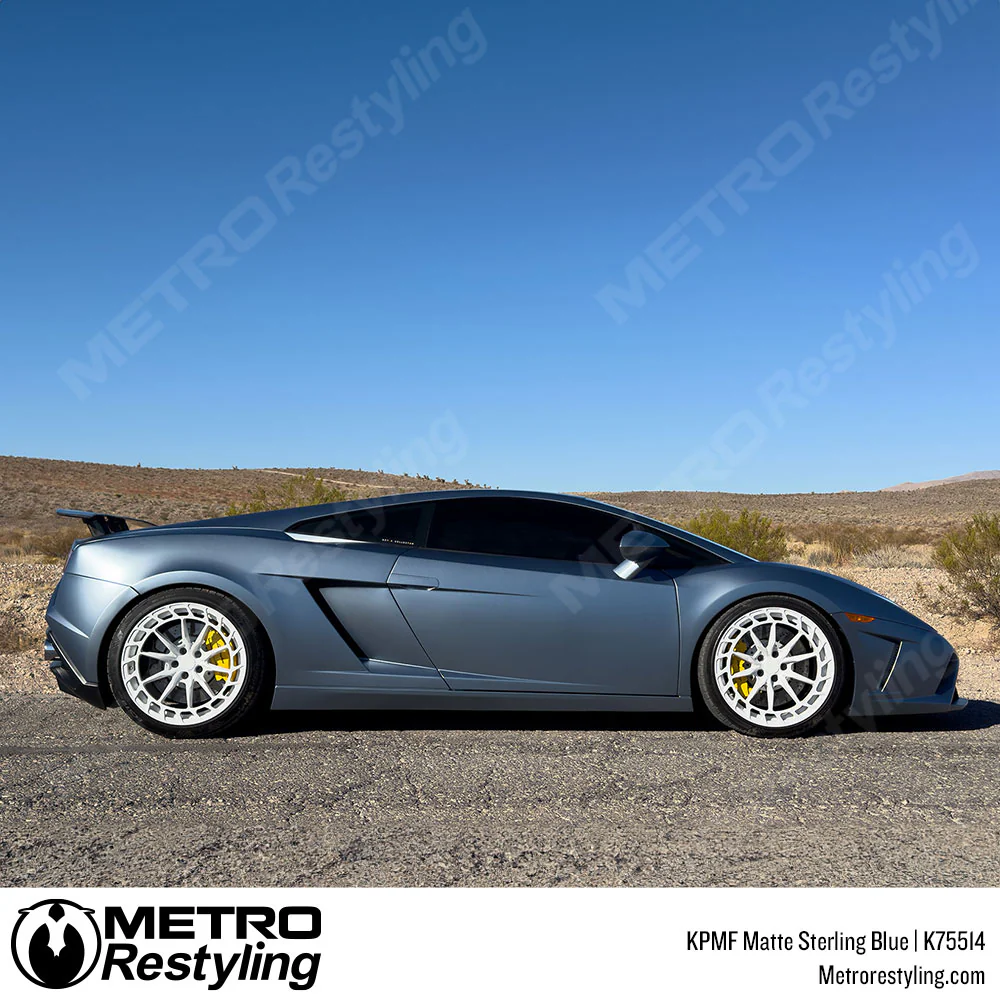 KPMF K75400 Matte Sterling Blue Vinyl Wrap | K75514 - Image 3