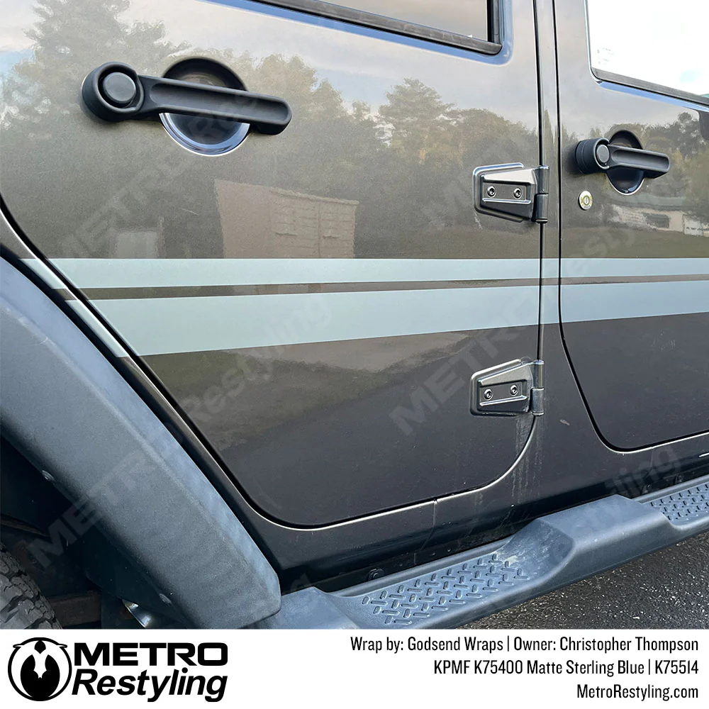 KPMF K75400 Matte Sterling Blue Vinyl Wrap | K75514 - Image 7