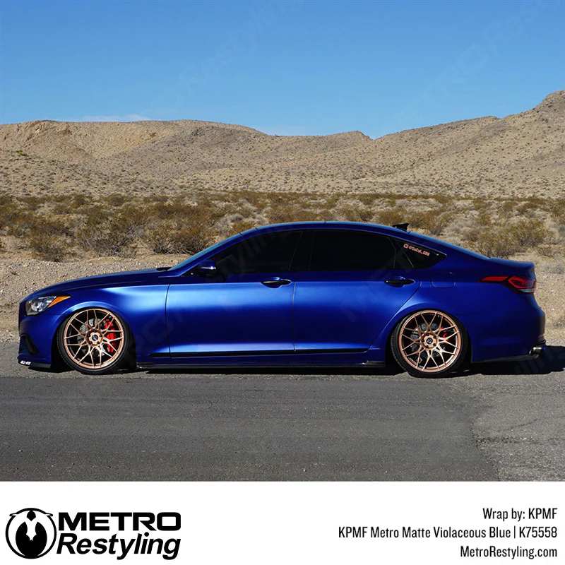 KPMF K75500 Metro Matte Violaceous Blue Vinyl Wrap | K75558 - Image 10